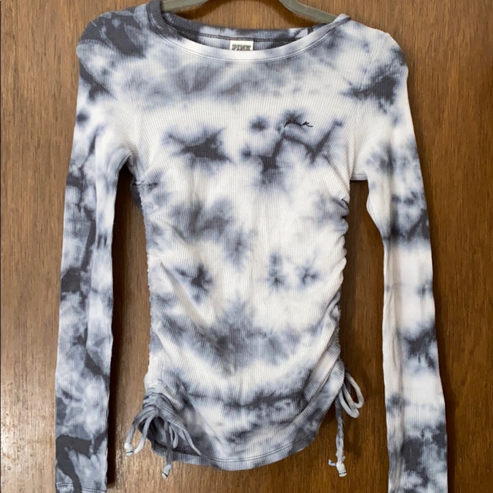 TieDye Synched Long Sleeve T by Pink